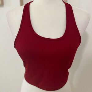 Women’s Halter Neck Rib Crop Top